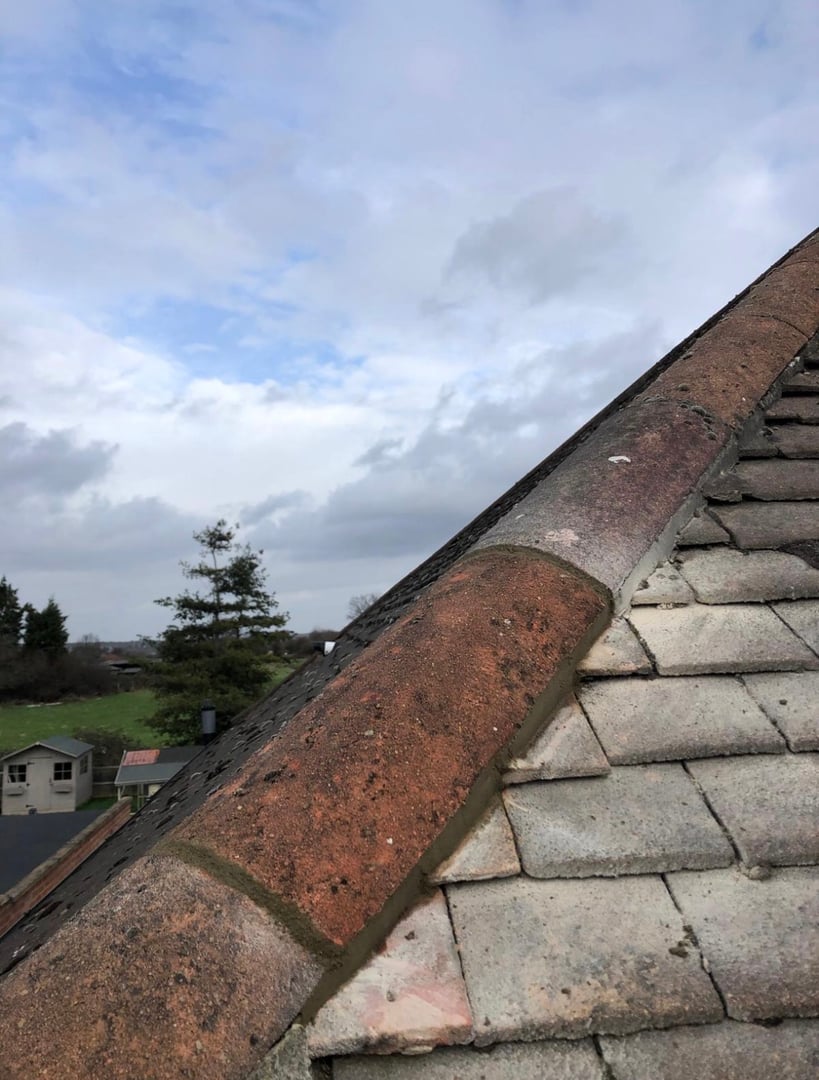Gable end tiling project