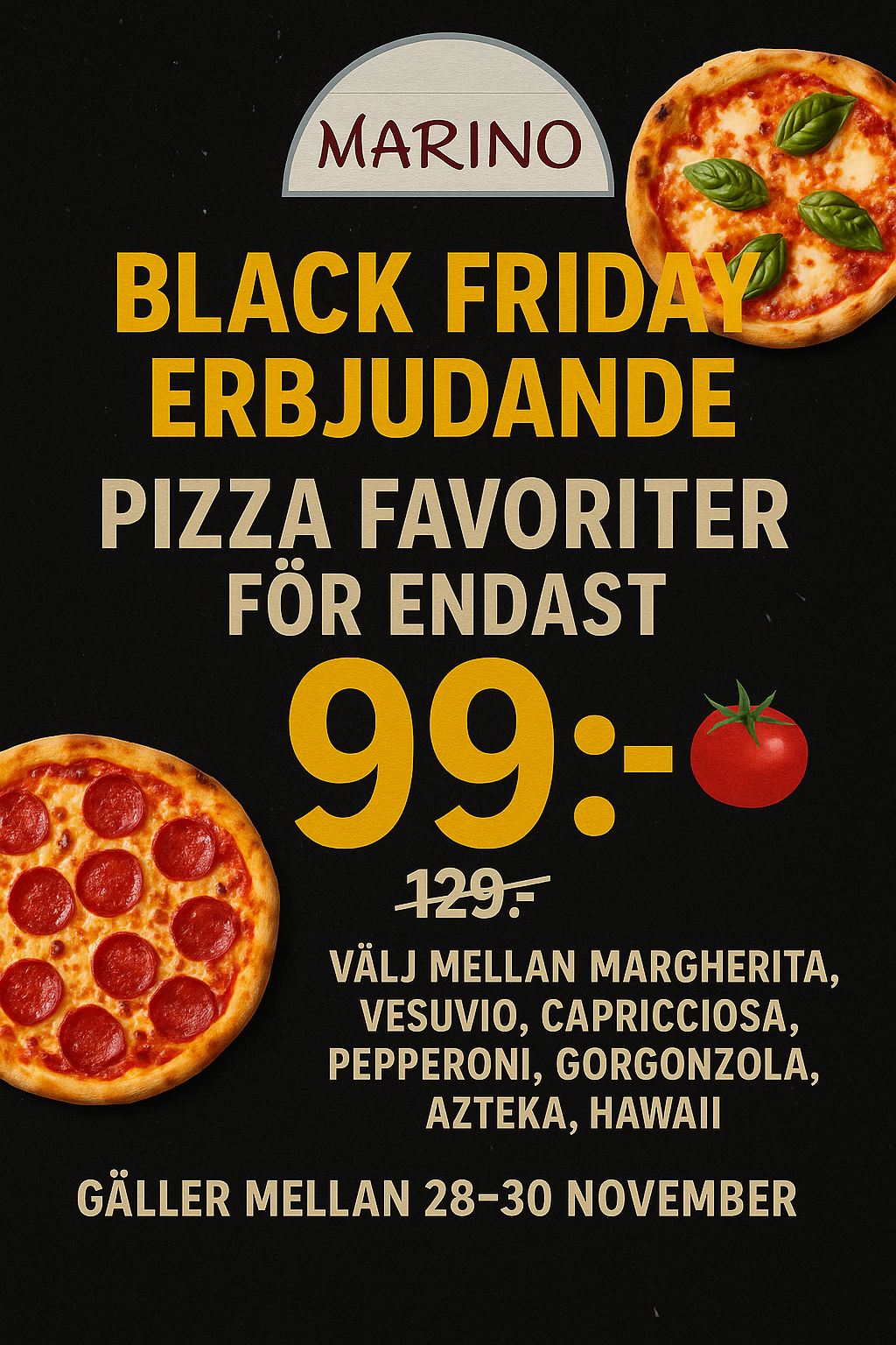 Black Friday erbjudande på Marino