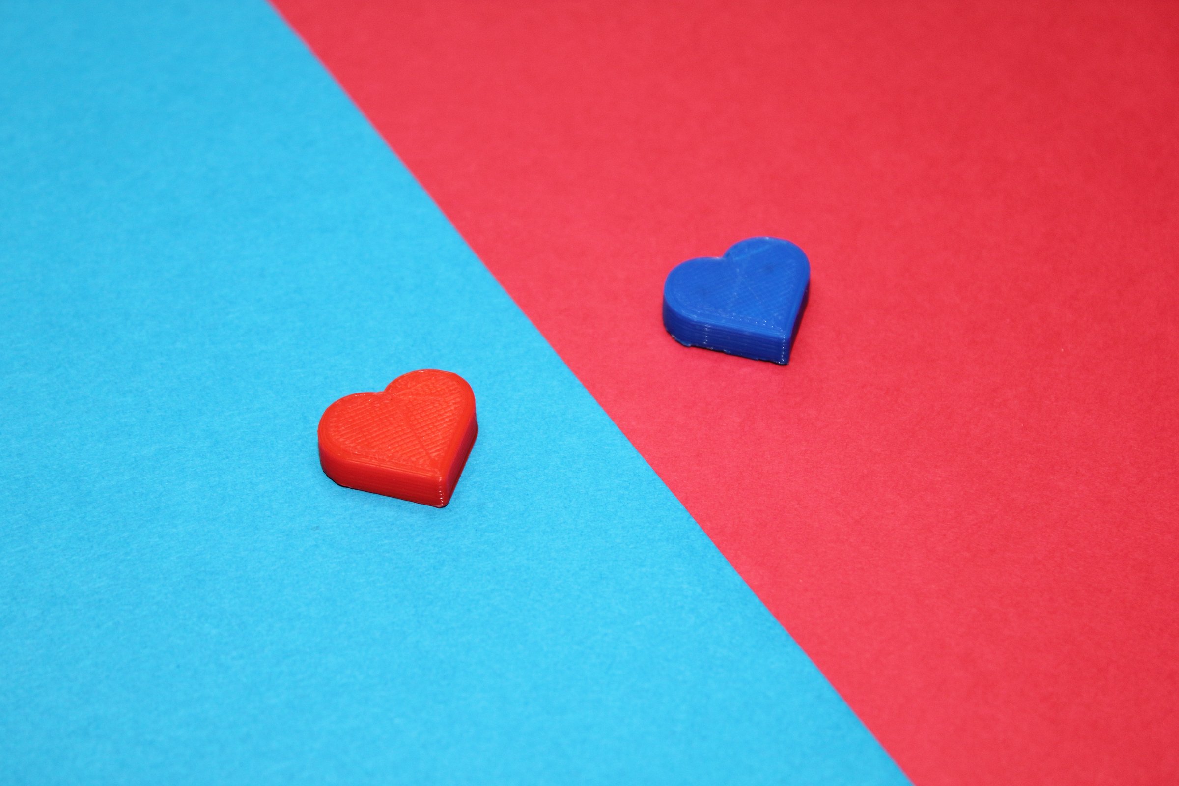 3D hearts representing love and connection
