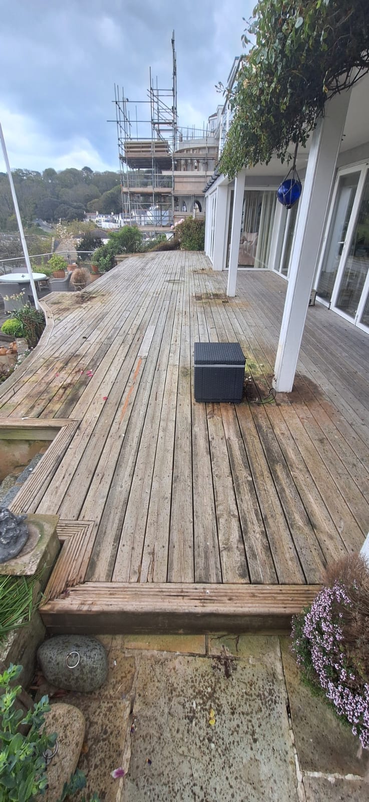 Decking before