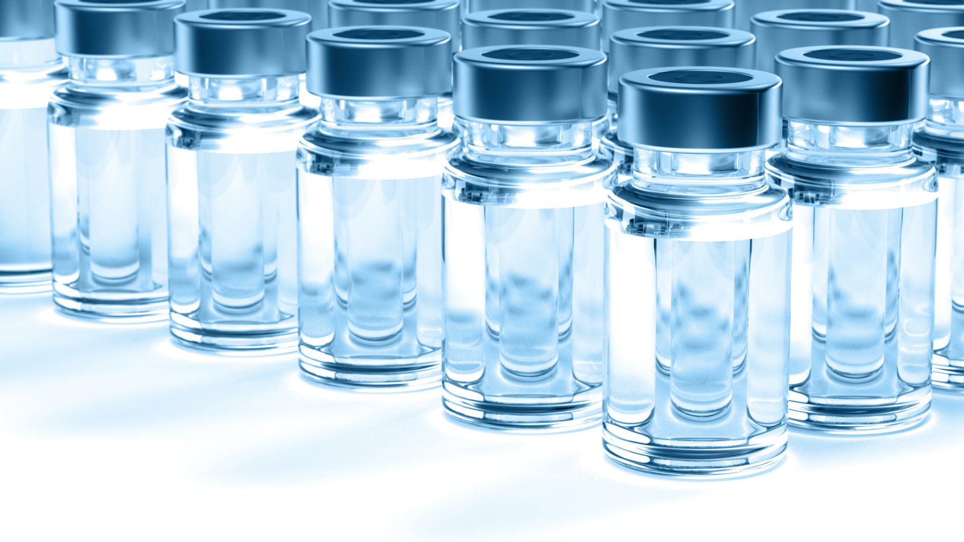 Vaccines. Medical background. 3d illustration.