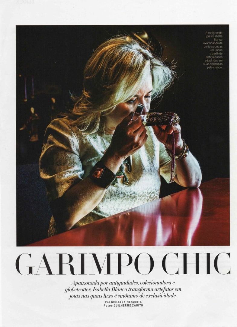 Isabella Blanco na L'Officiel - Prestigiosa revista de moda e luxo