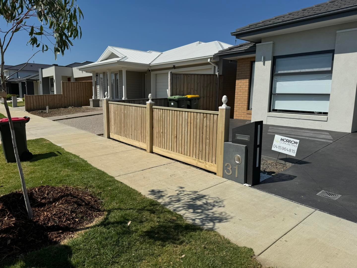 Residential fencing installation