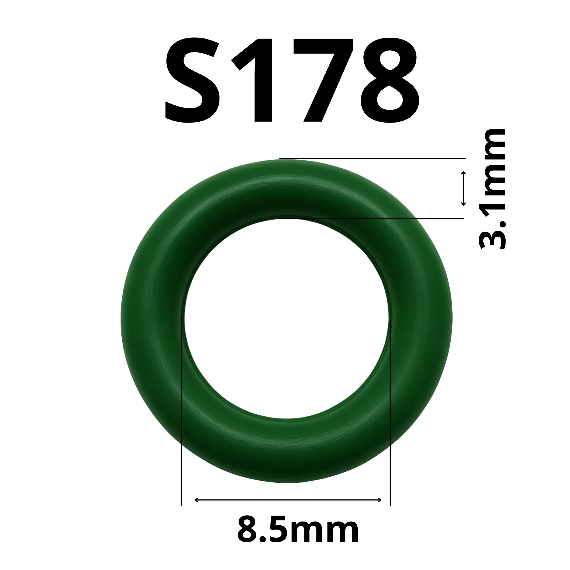 S178 Oring Inferior Inyector Tiida Vento