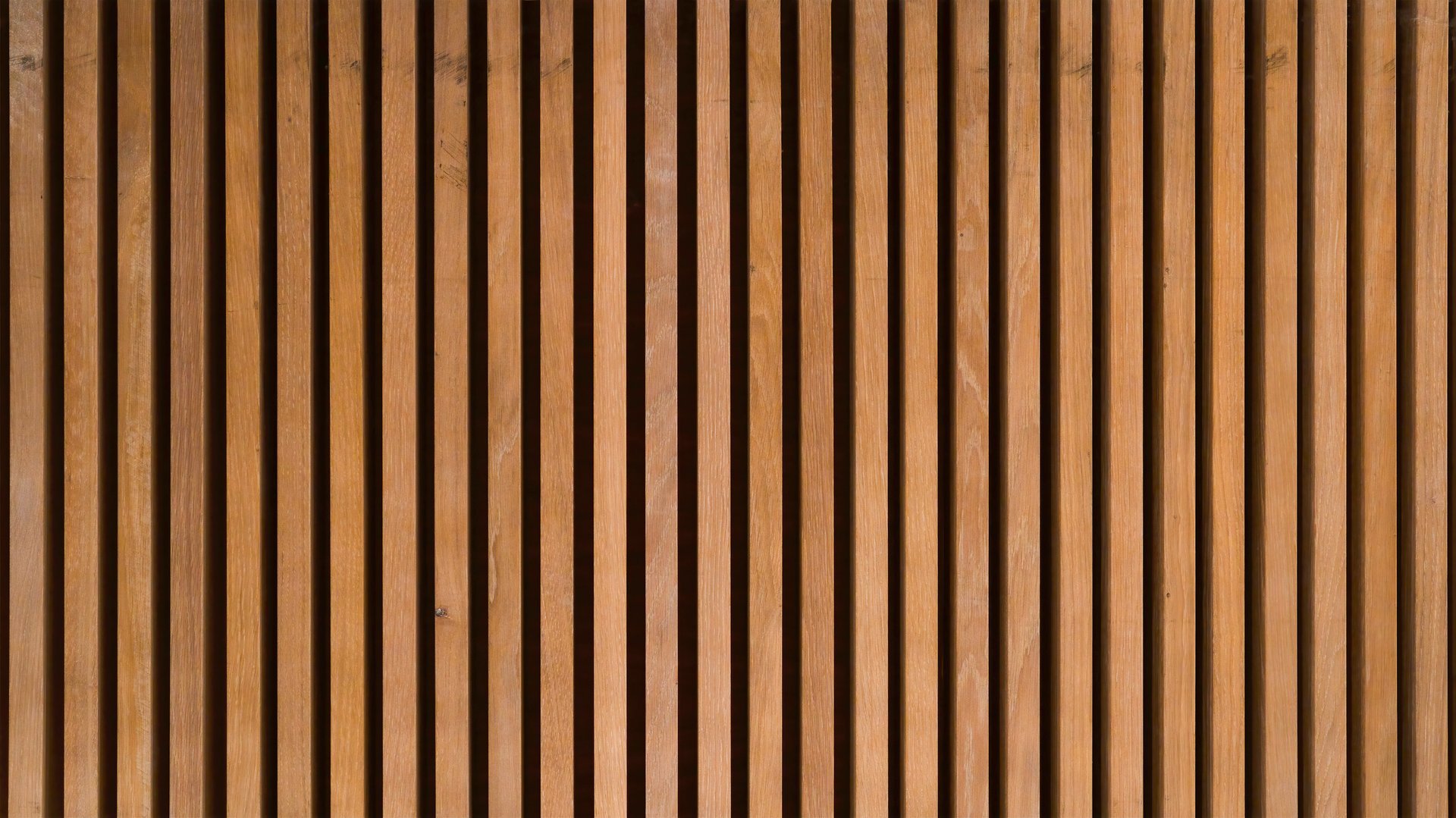 Wood background banner panorama long - Brown wooden acoustic panels wall texture , seamless pattern