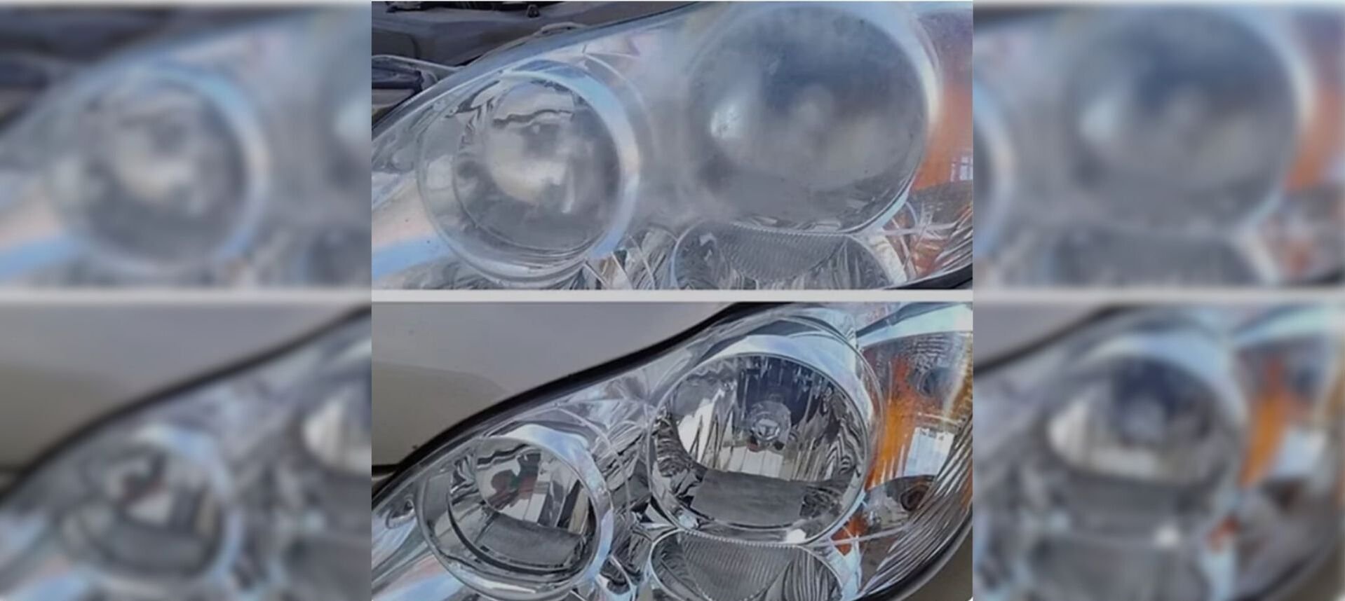 Headlight restoration detailing service