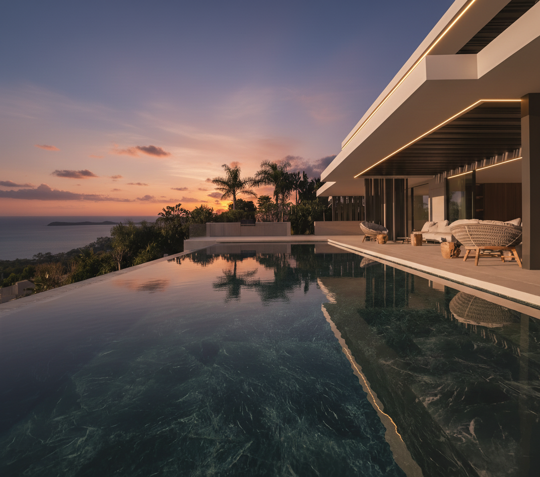 Modern luxury villa with stunning architecture