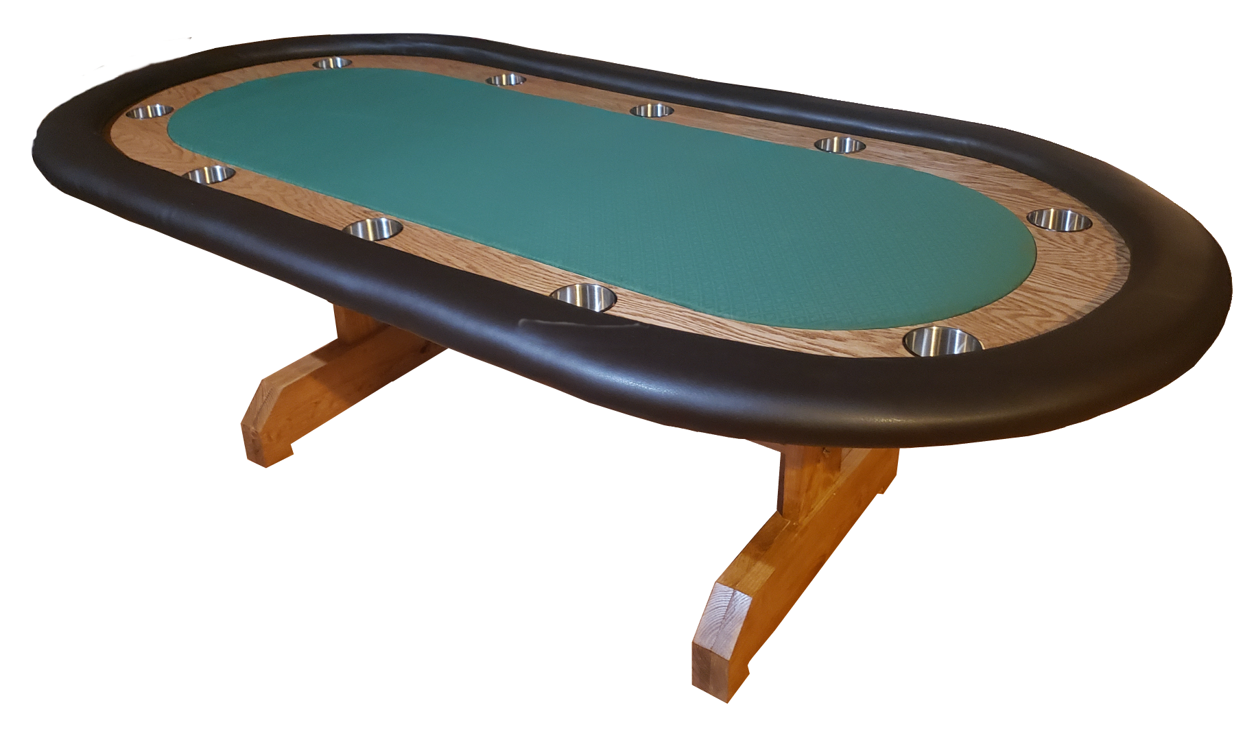 Racetrack poker table