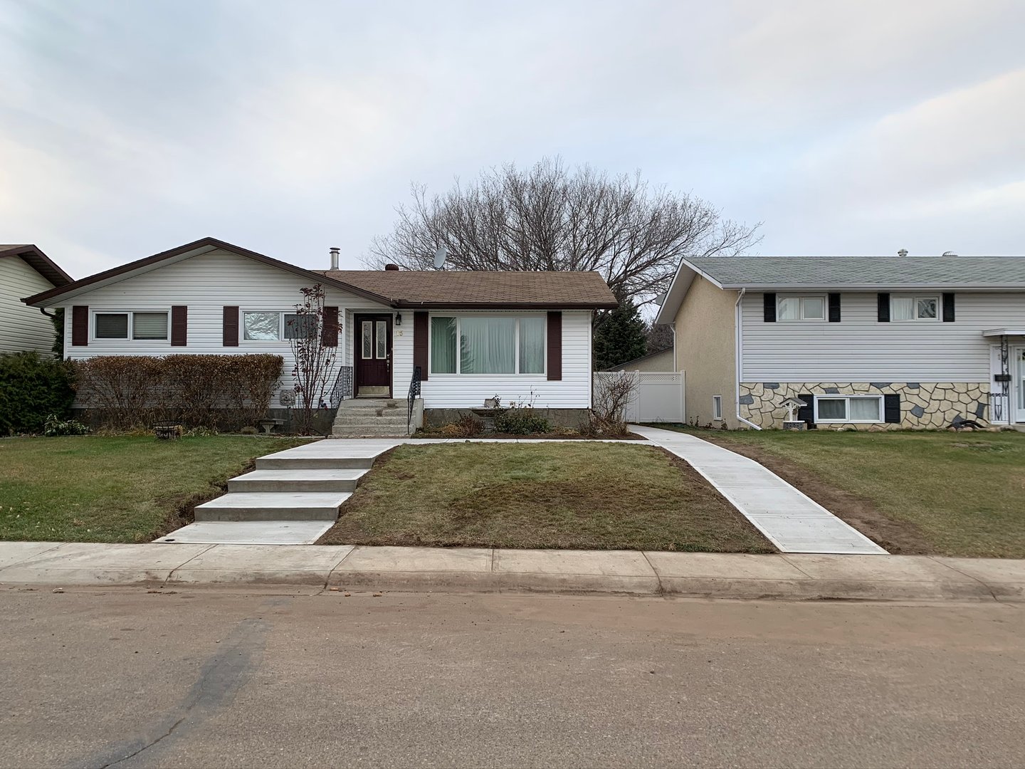 Professional concrete and exterior construction project