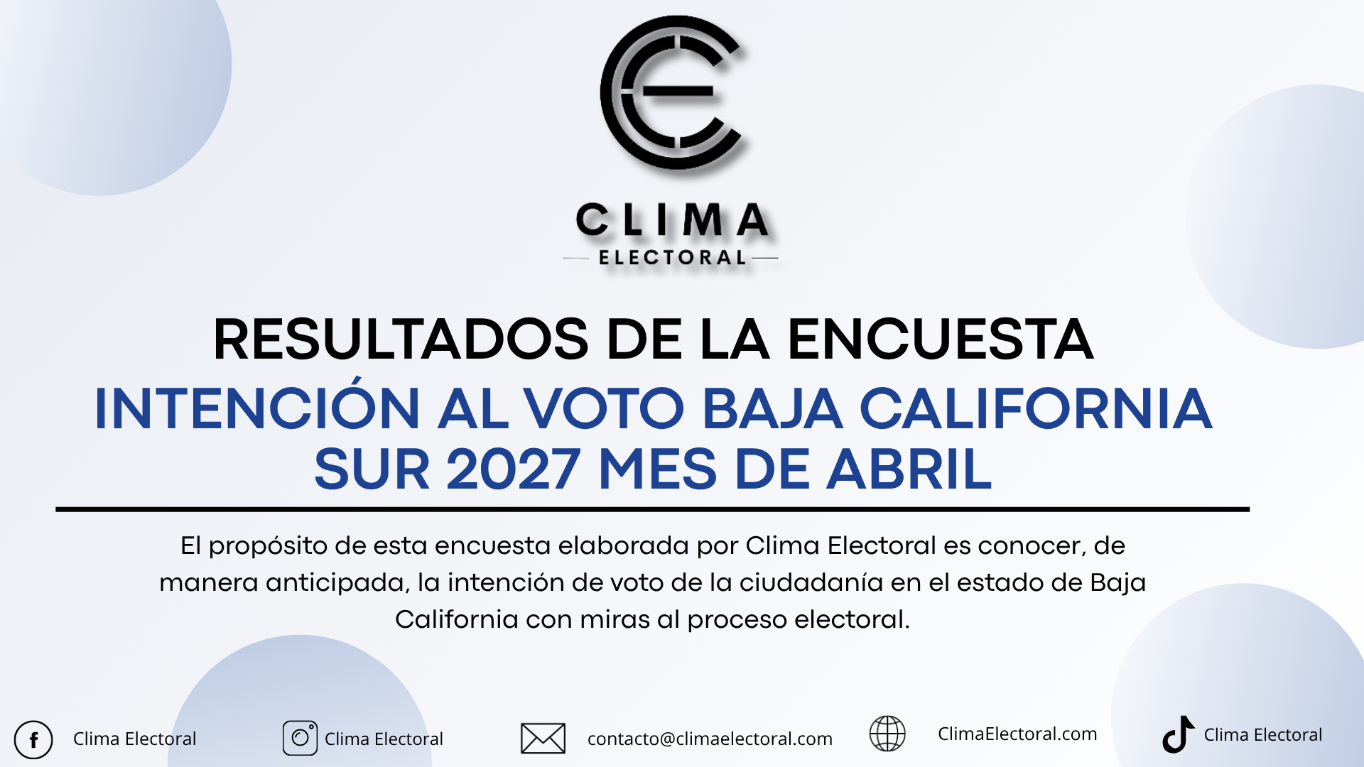 Encuesta Baja California Sur 2027