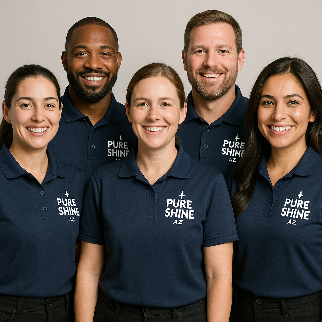 Professional cleaning service team
