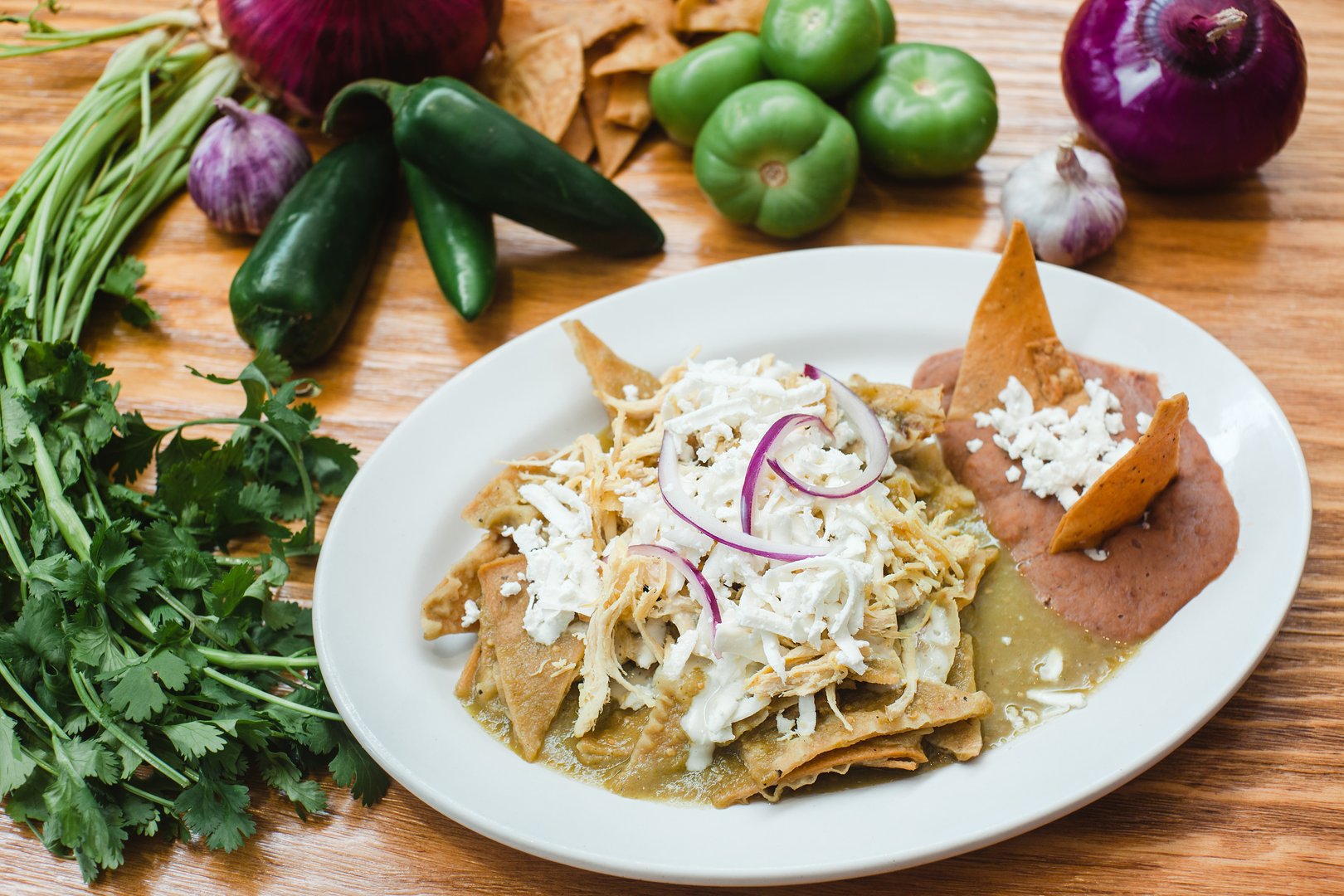 Chilaquiles at Birati Café