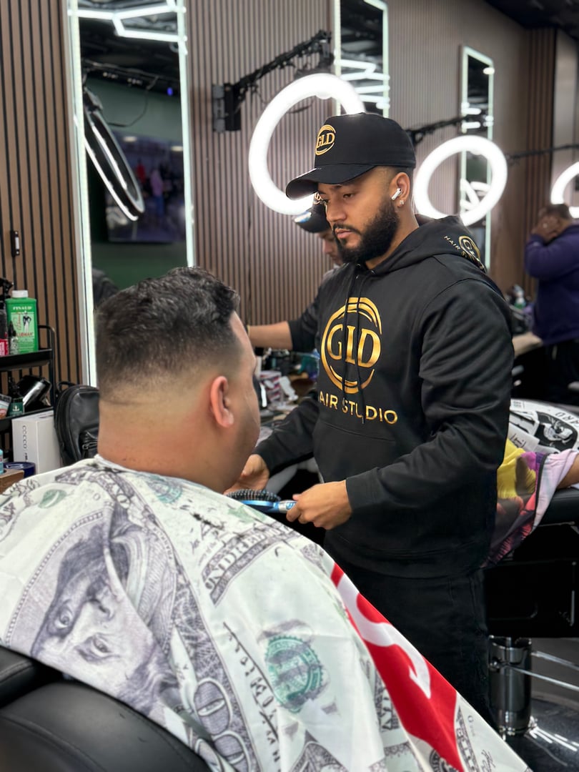 Professional barbering at GLD Hair Studio
