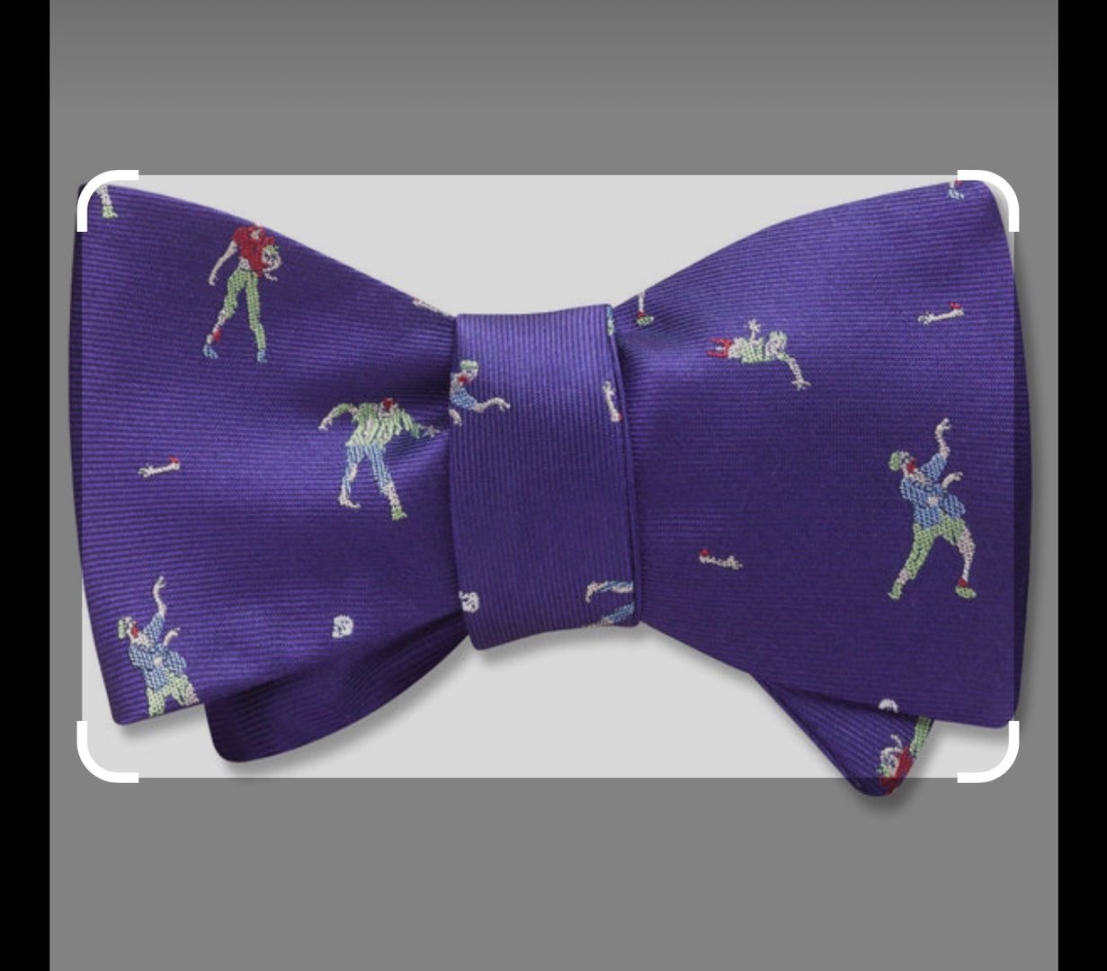 Elite maroon weave bow tie