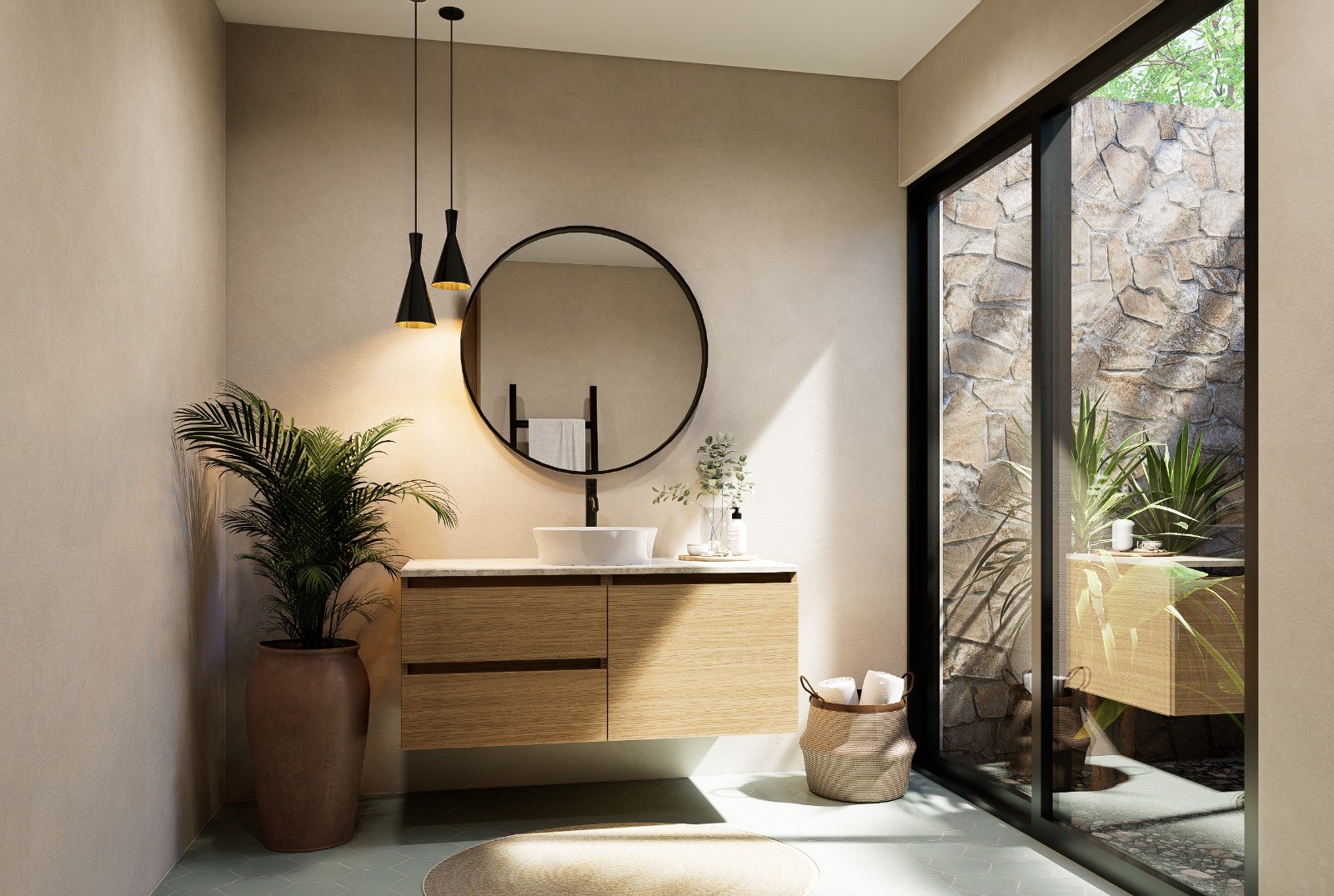 Vanidad Compacta Roble Oregon IDERA