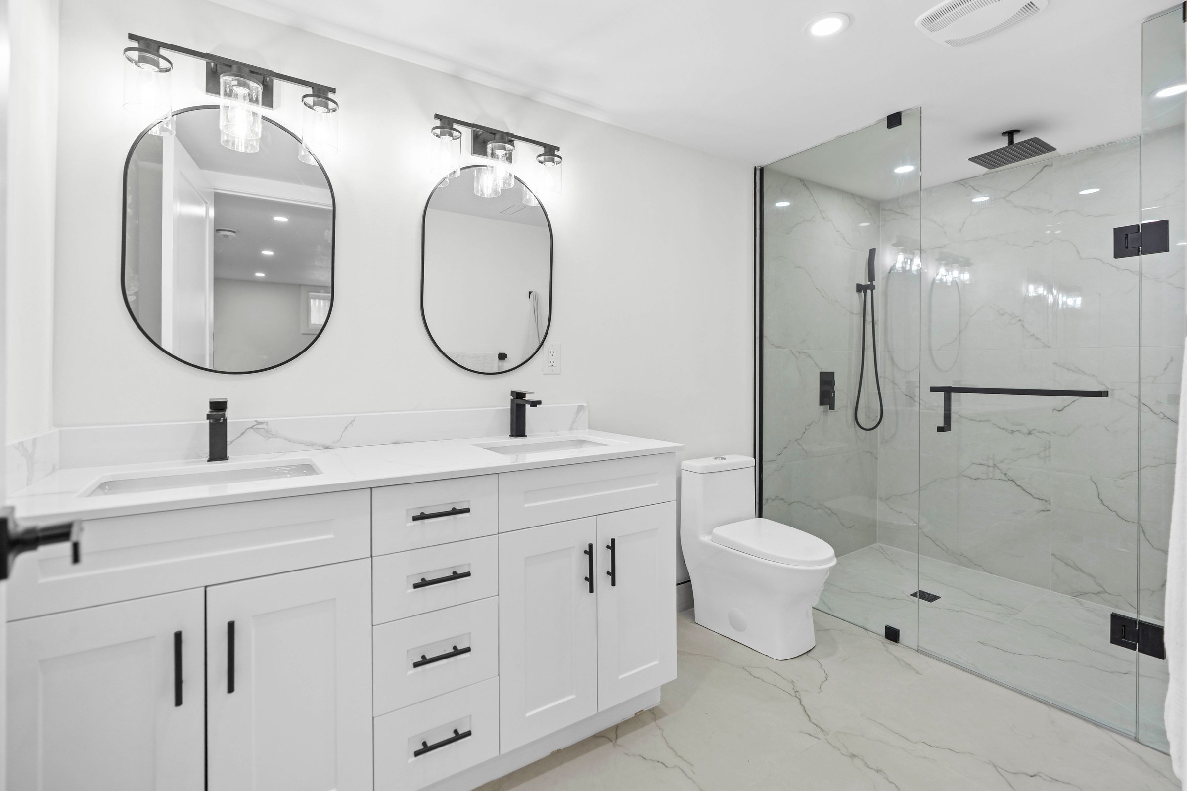 Professional custom bathroom project