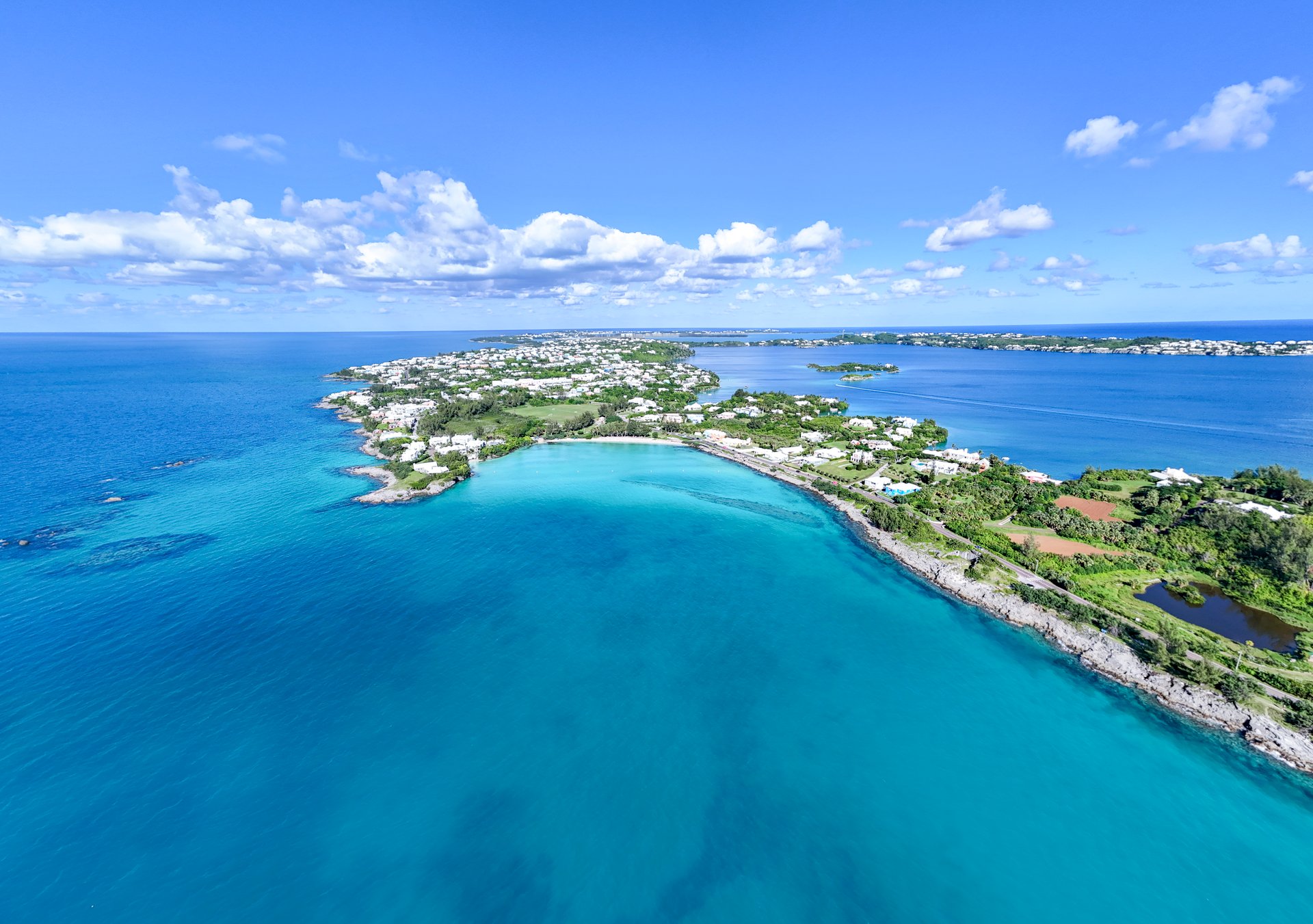 Island of Bermuda Drone Views