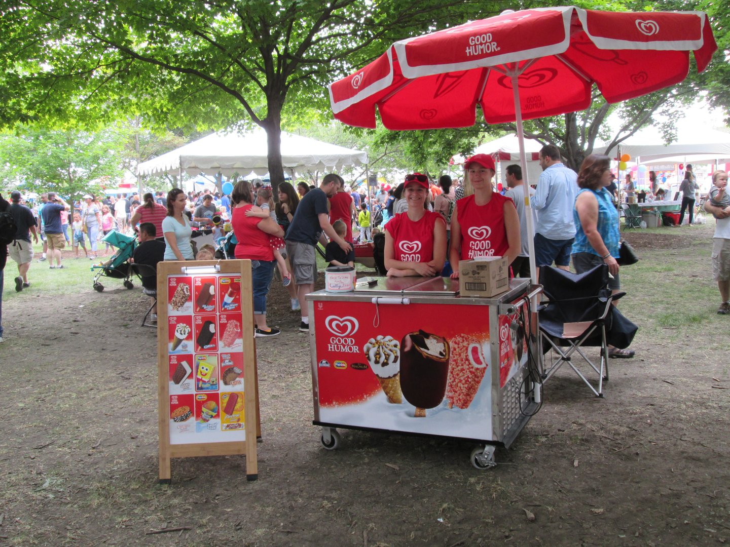 Sweet Memories Ice Cream vintage Good Humor truck at event