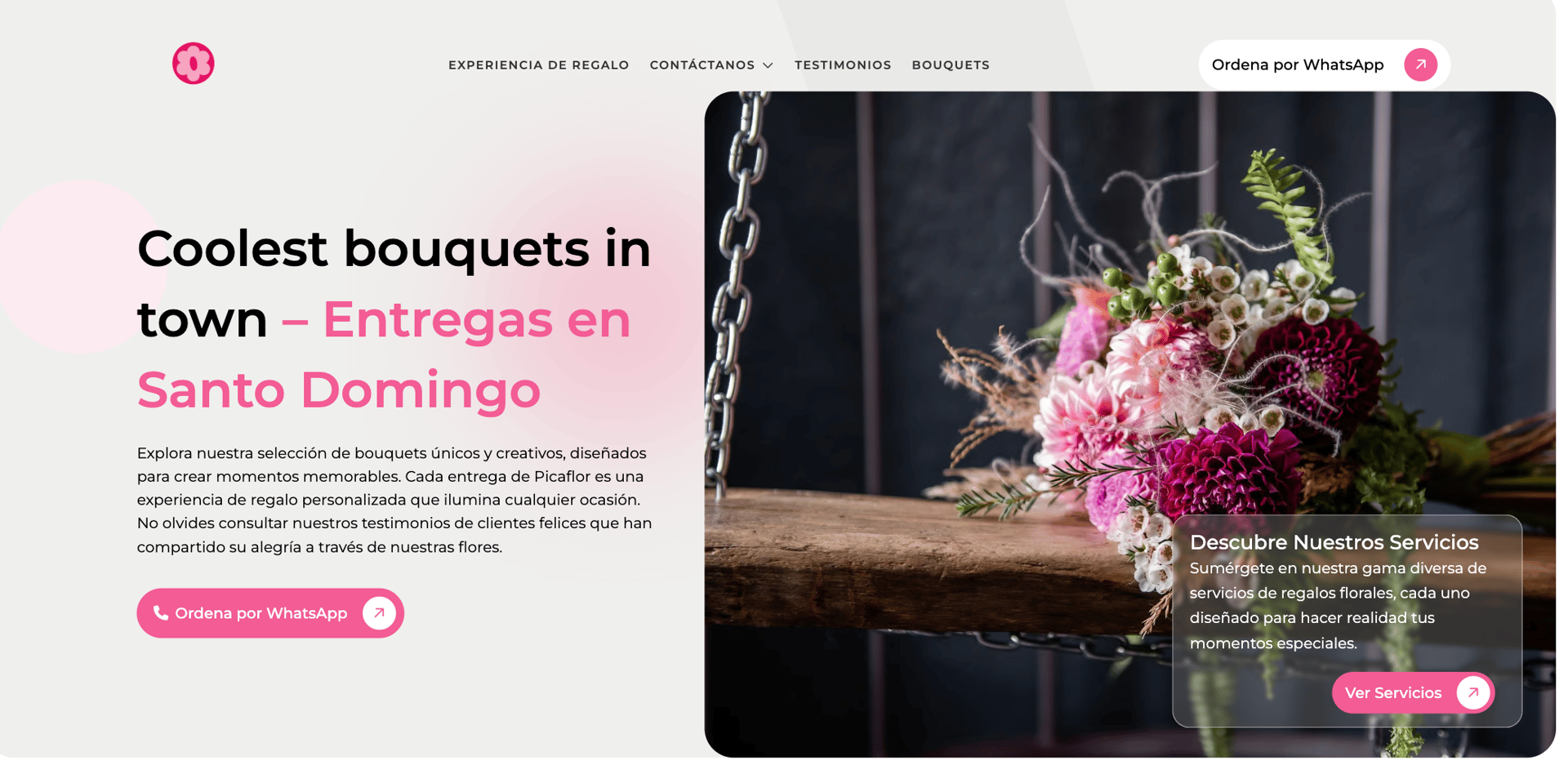 Bloom & Petal Florist Website - Homepage