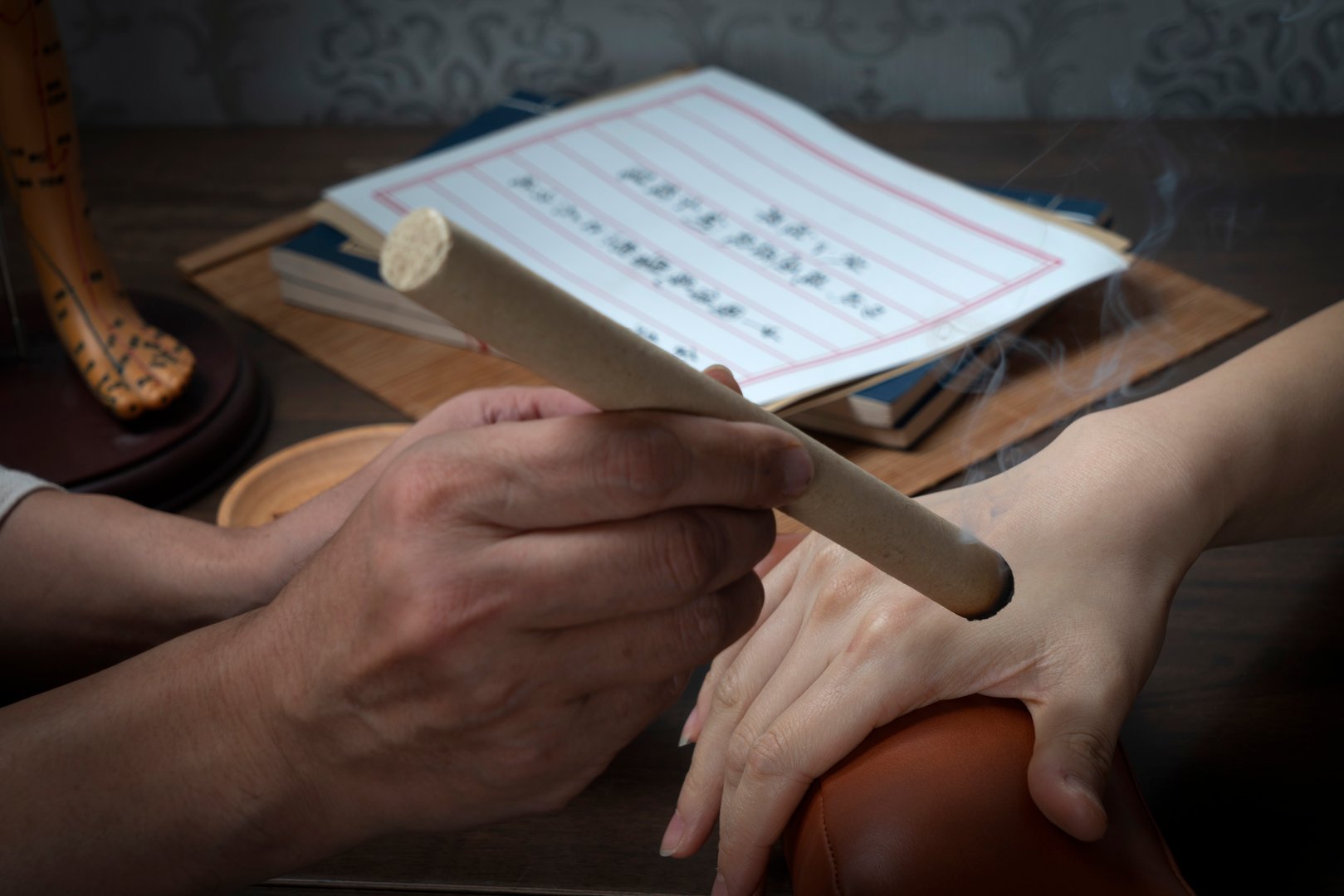 Background of moxibustion and Chinese herbal medicine