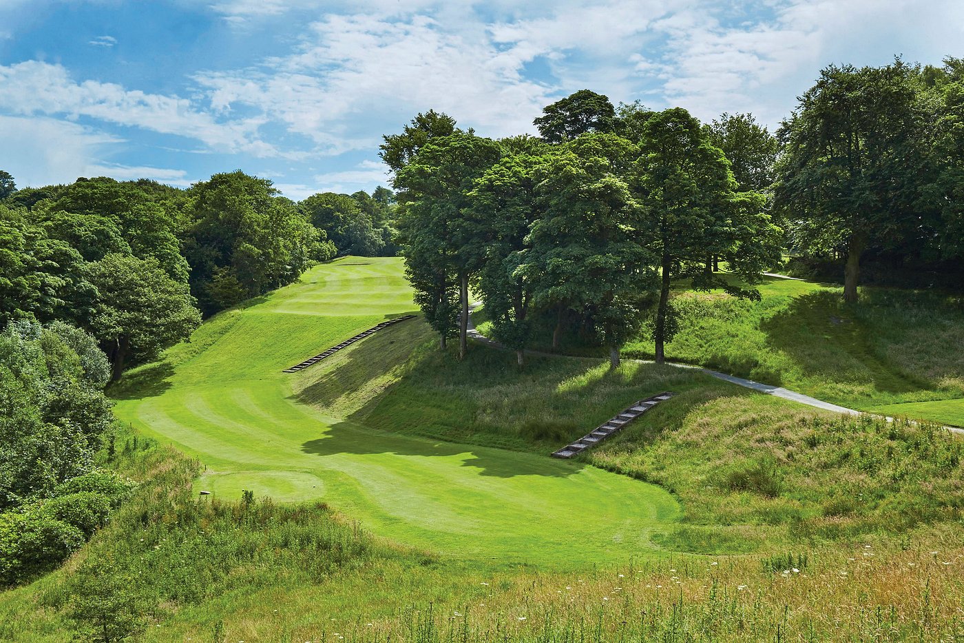 Beautiful golf course fairways and greens at Shrigley Hall