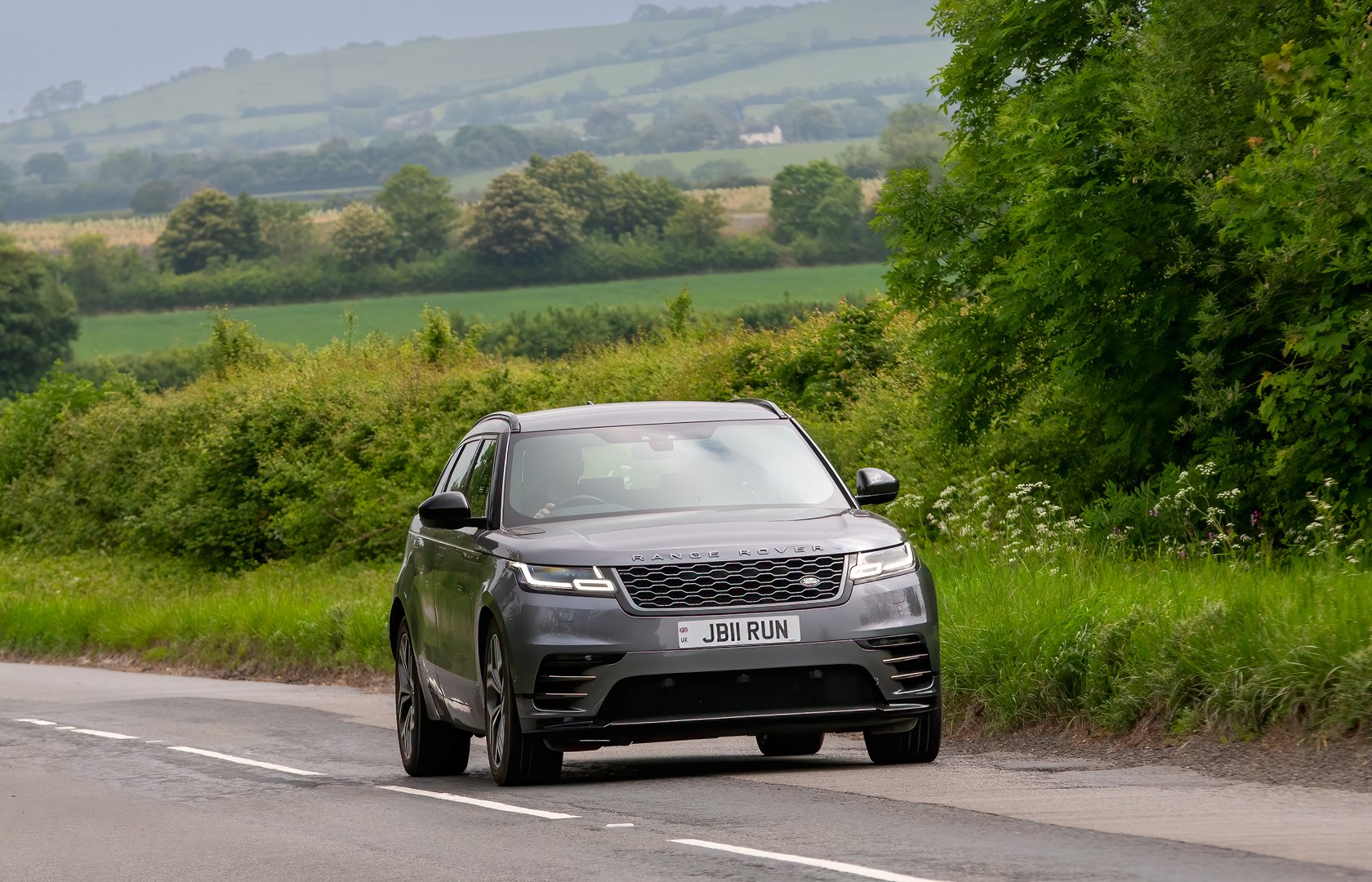 Range Rover in British countryside