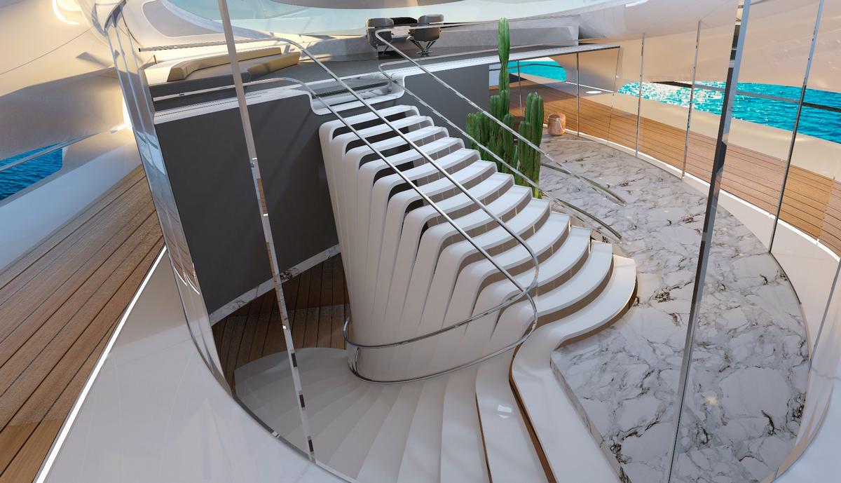 Hydrogen powered catamaran concept