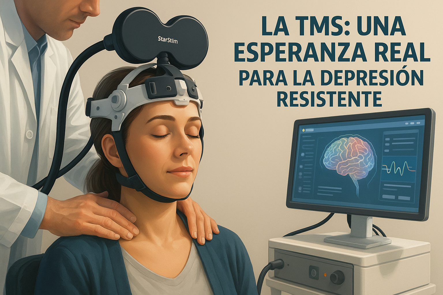 Tecnología TMS para tratamiento de depresión resistente