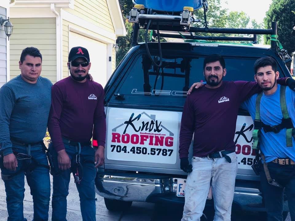 Knox Roofing professional workers on site
