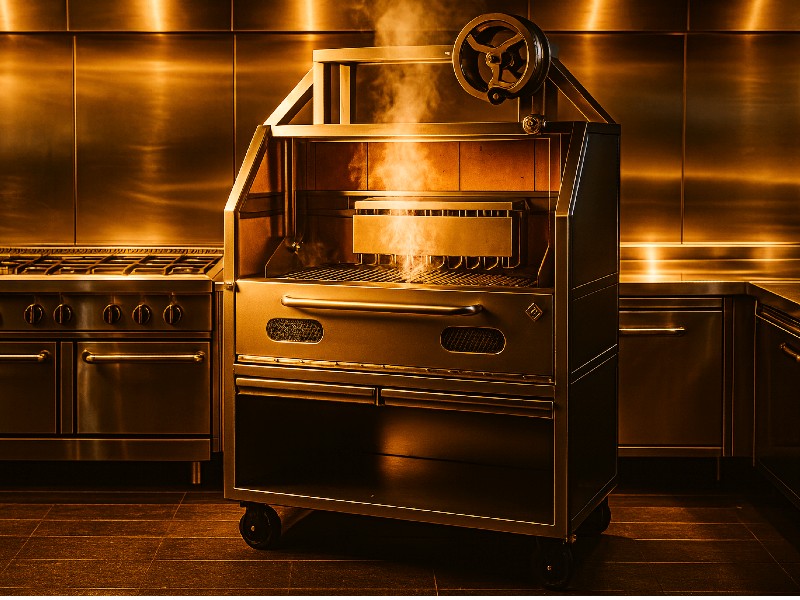 Parrilla Argentina Ahumador Asador Vasco Malevo Grills - Equipos Profesionales México