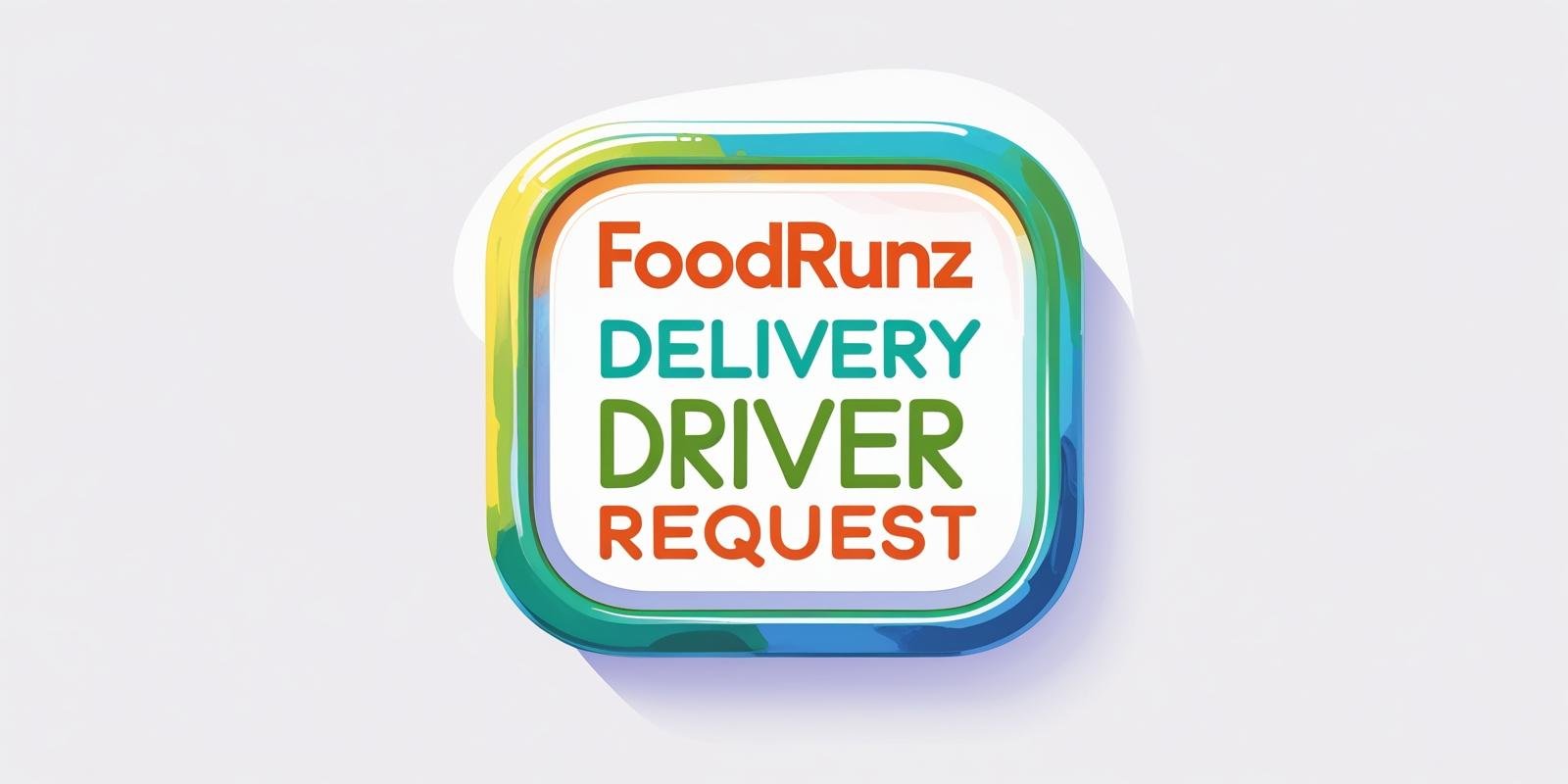 FoodRunz delivery driver request button interface