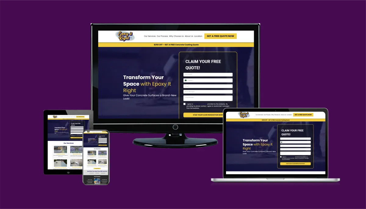 Epoxy It Right website design