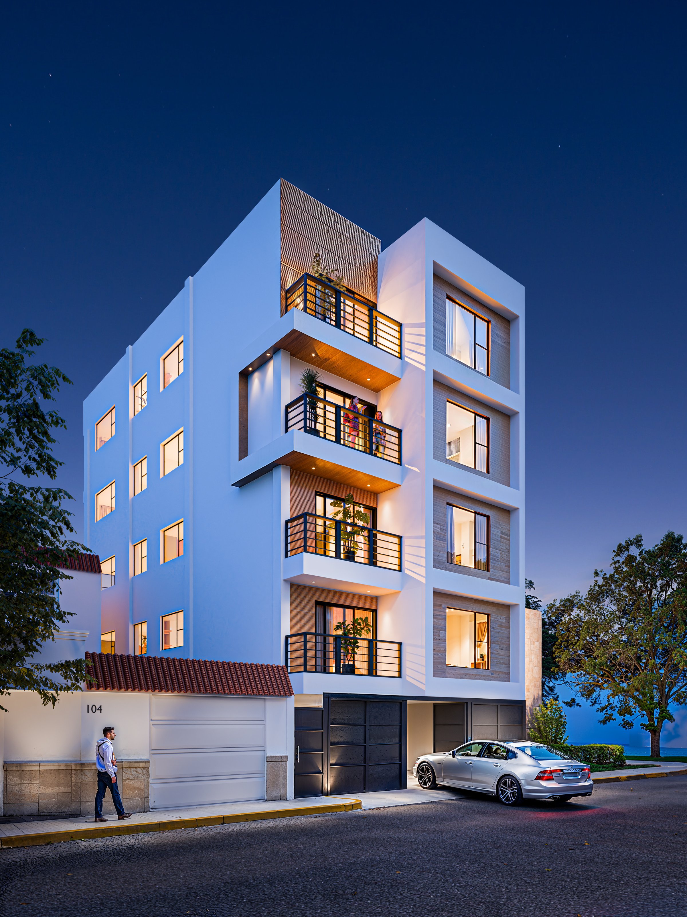 Render arquitectura contemporánea