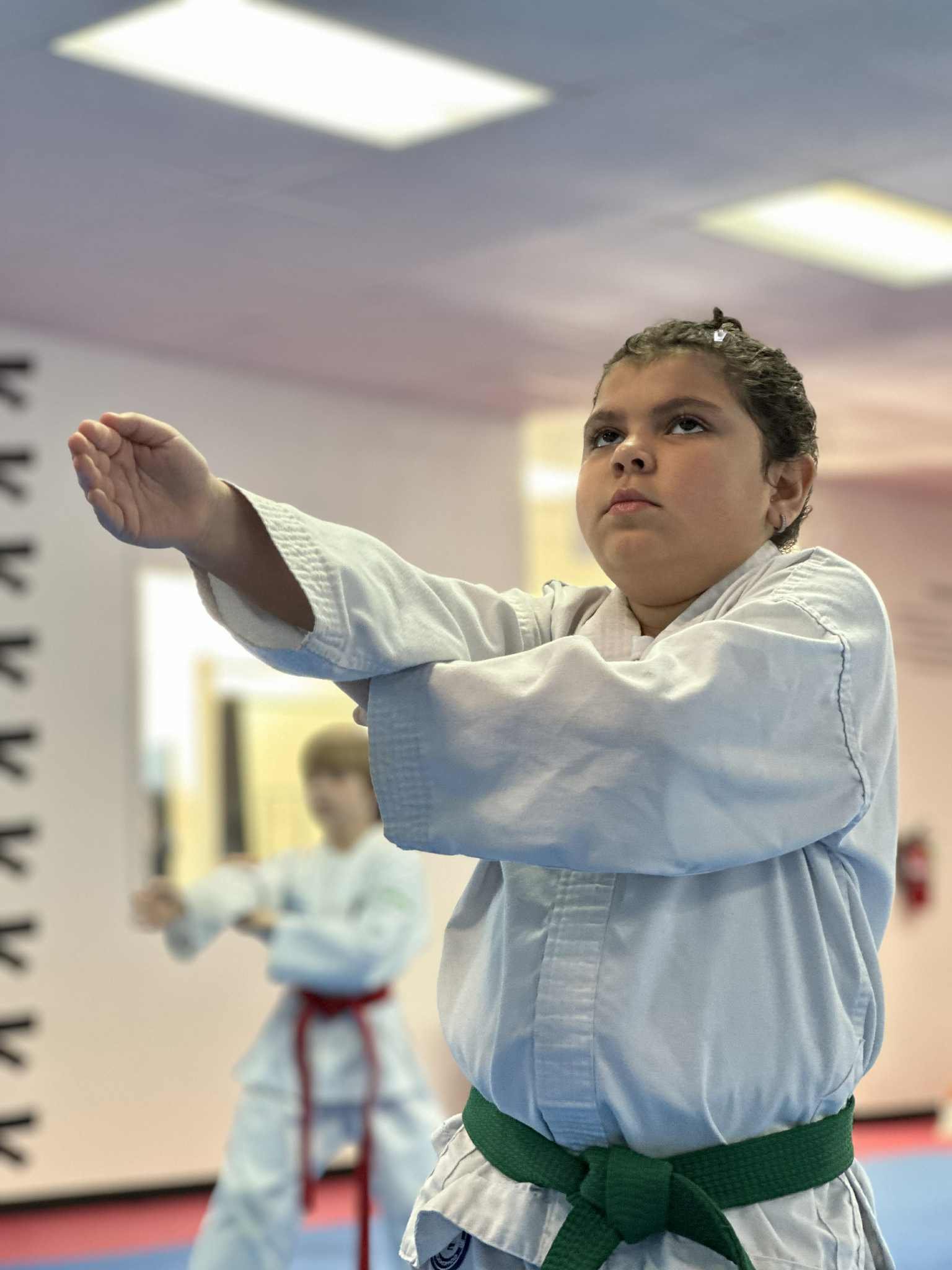 Martial arts students