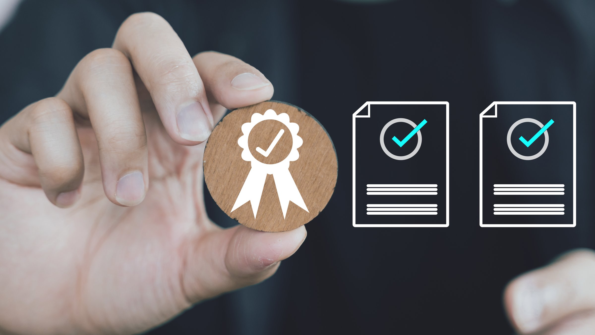 Quality standard Certificate with check list data feedback for Quality Warranty. Standardization, certification. Compliance to regulations service and standards.