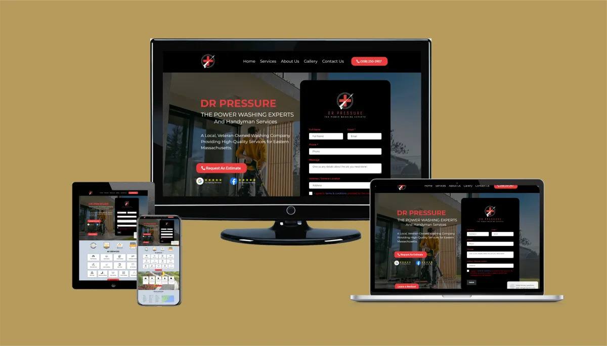 Dr Pressure website design