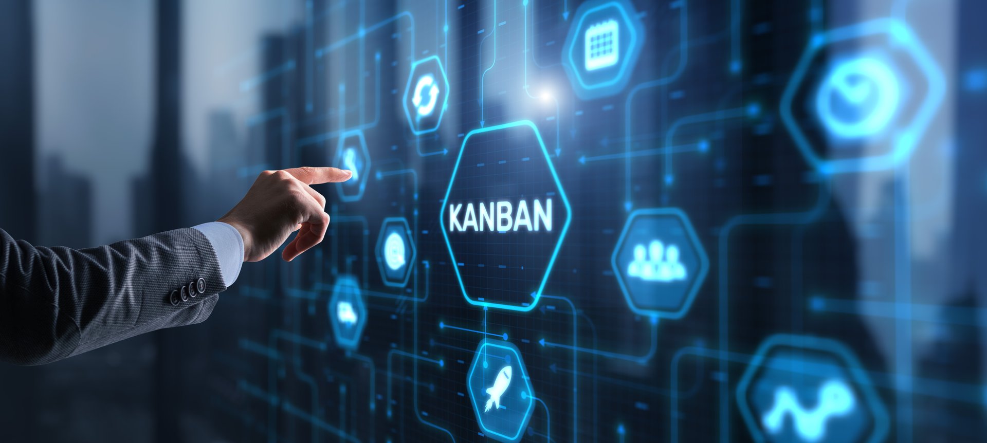 Kanban Management of work processes business process optimisation.
