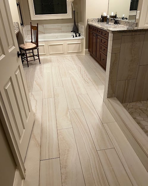 Beautiful bathroom restoration project