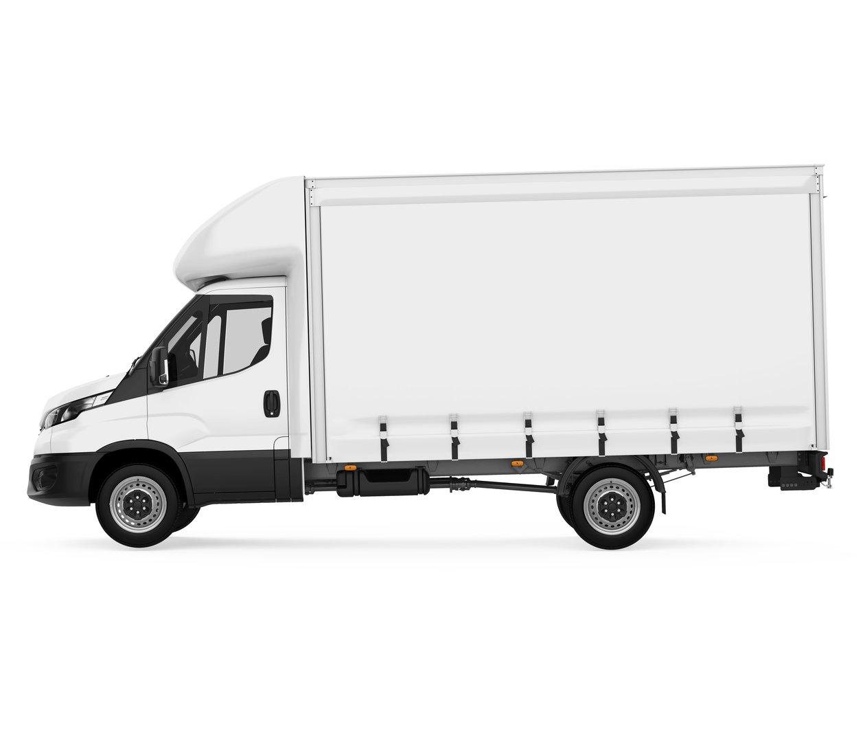 Delivery Van isolated on white background. 3D render