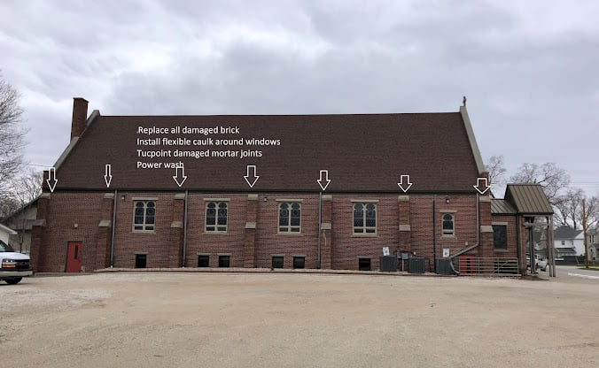 Professional caulking and masonry maintenance work