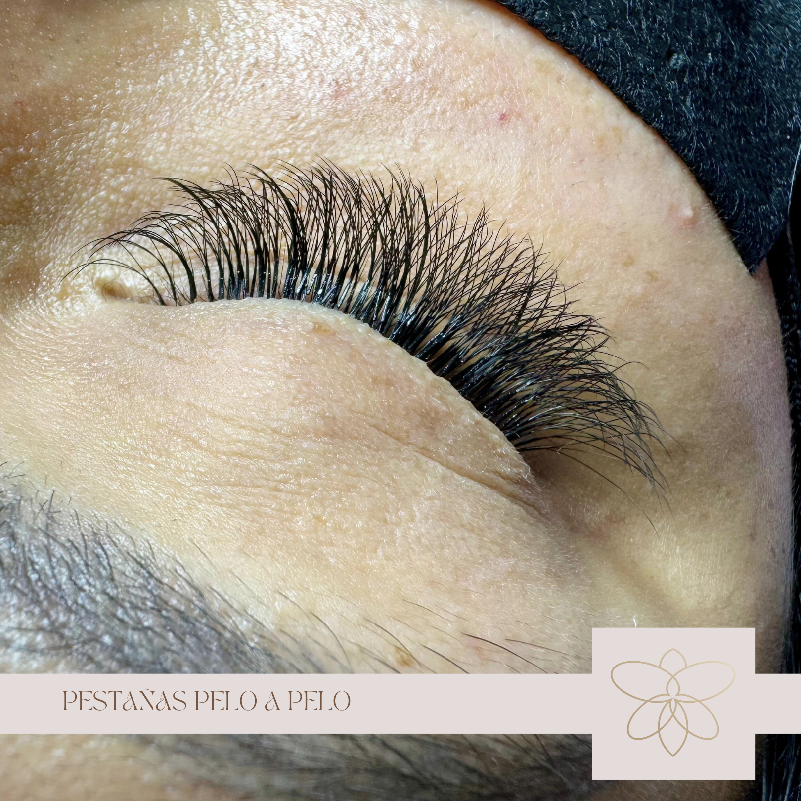 Servicio de pestañas pelo a pelo profesional