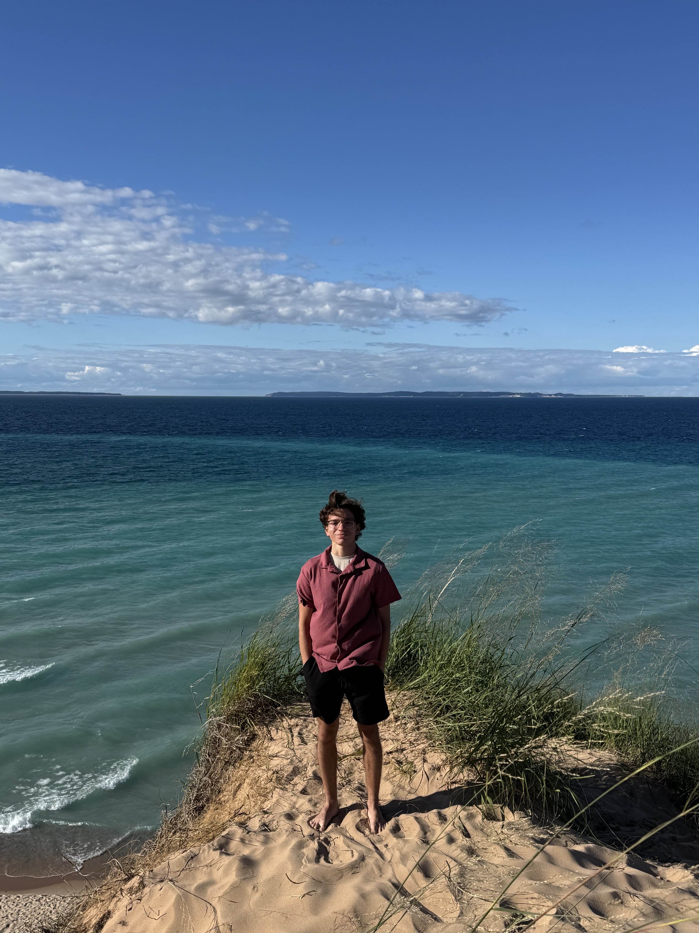 Caleb Molnar at sand dunes