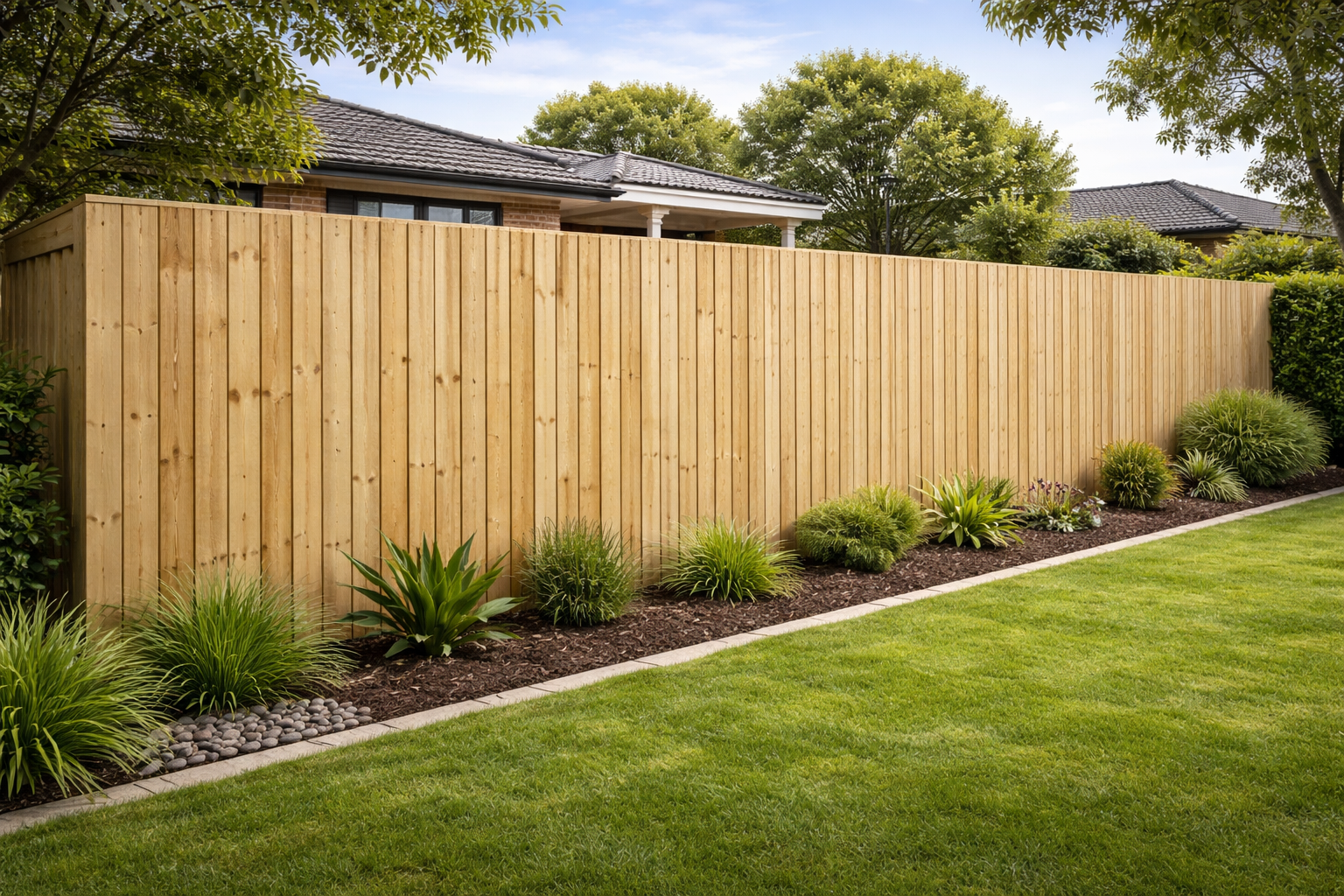 Timber fencing by Parisa Fencing