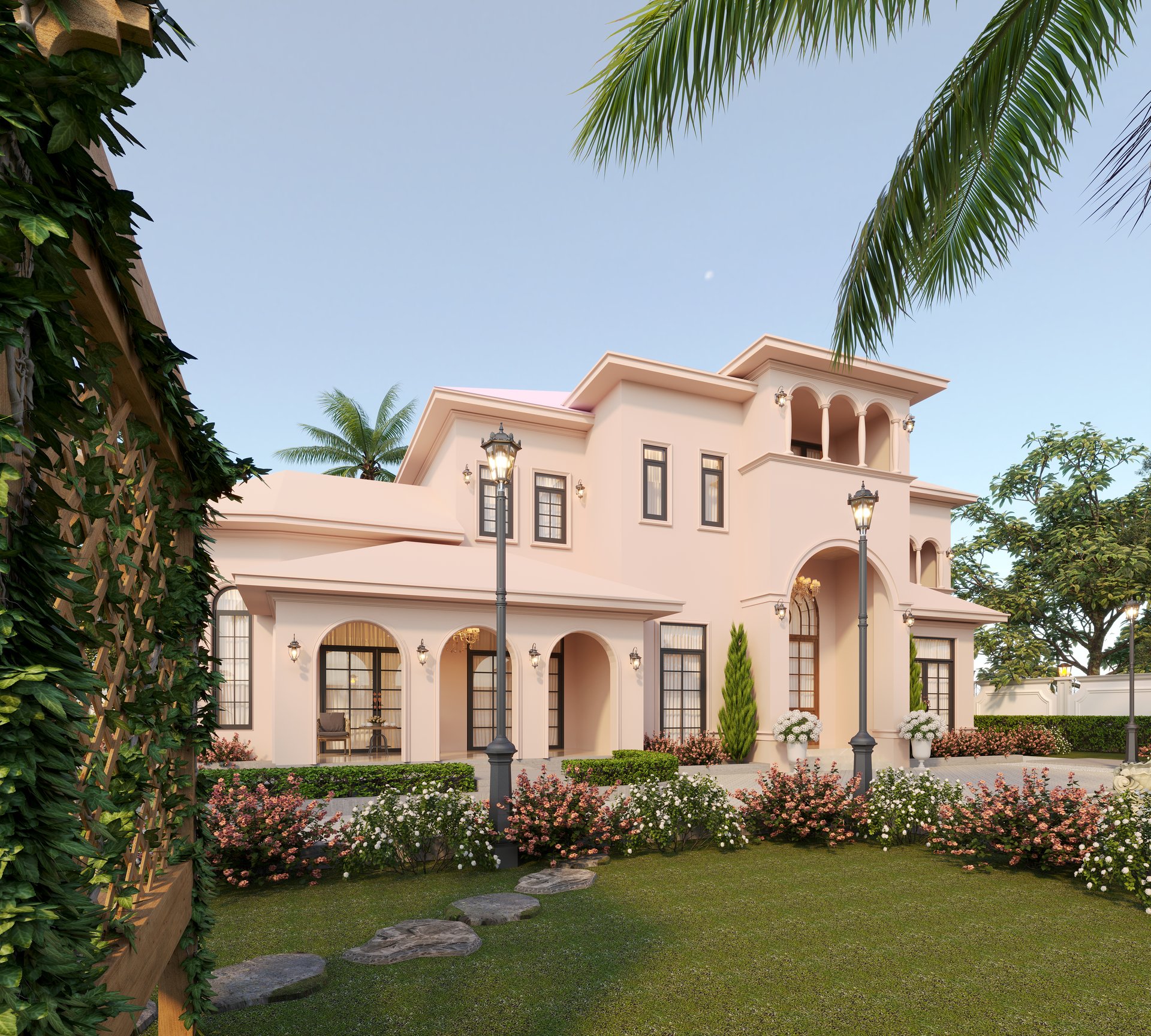 3d render of house exterior