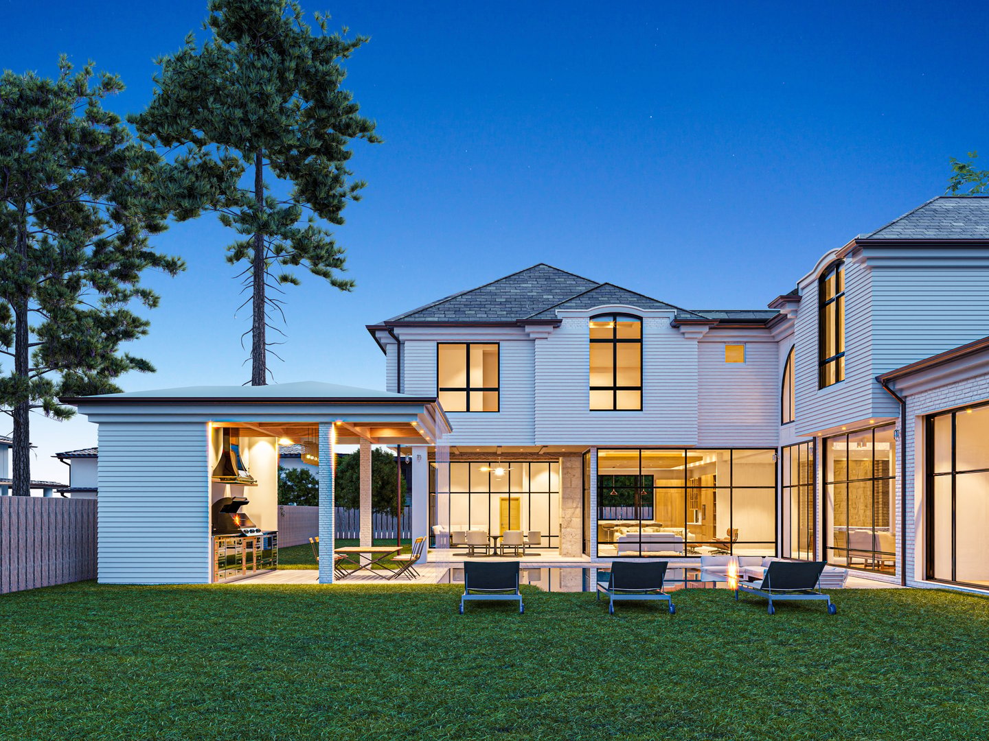 Vista exterior elegante