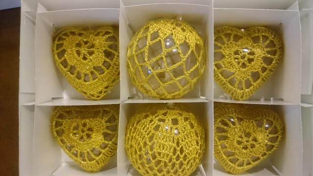 Ozdoba choinkowa szydełkowa