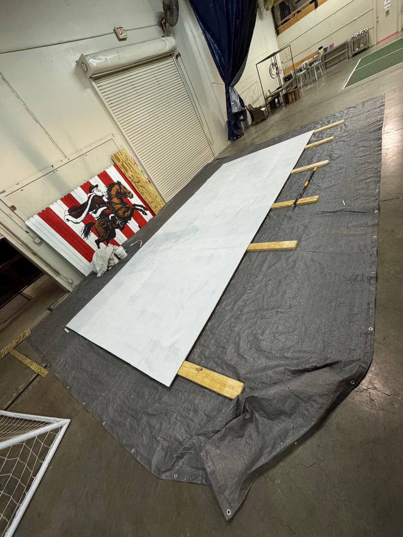 Arch Manning mural process