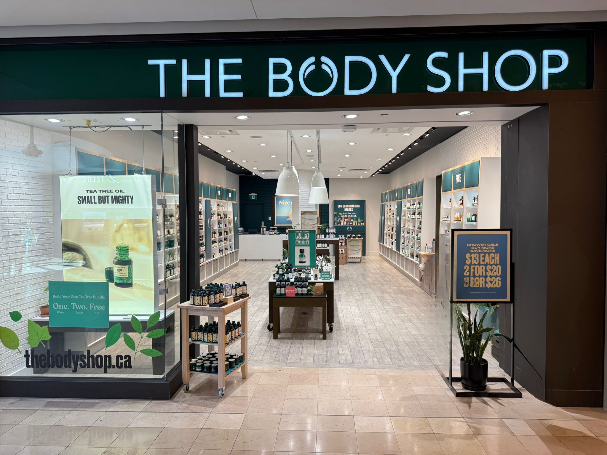 The Body Shop store construction at CF Sherway Gardens