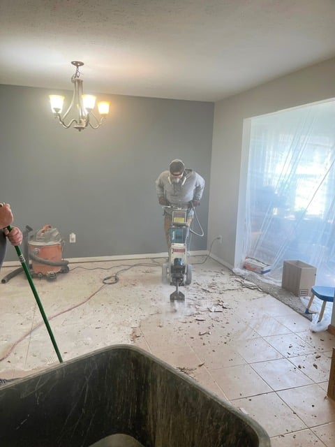 Professional tile installation