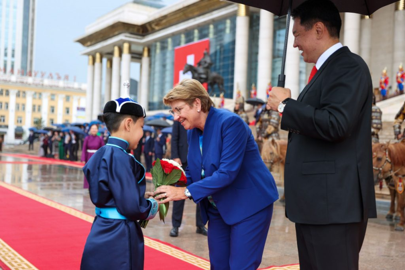 Swiss President Viola Amherd's official visit to Mongolia